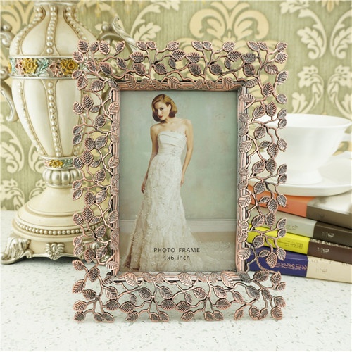 Metal photo frame/leaves photo frame