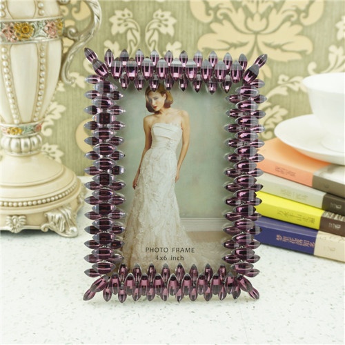 Metal photo frame / Bling crystals photo frame