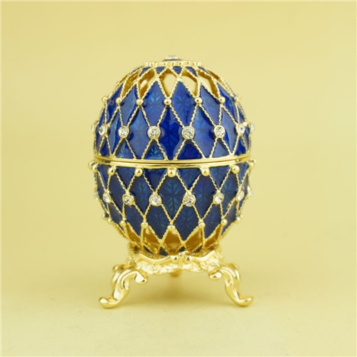 Russian Faberge Egg Trinket Box/Golden Easter Egg